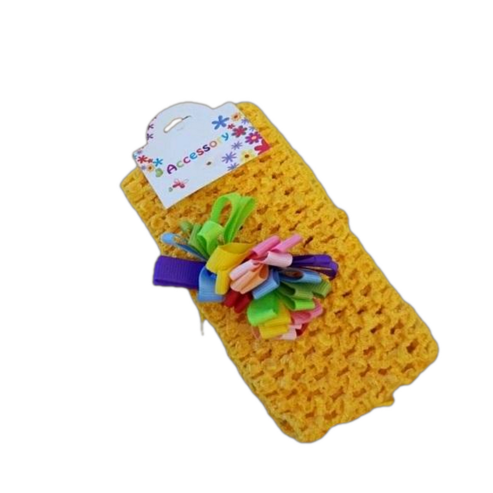 Baby hairband/ head wrap Yellow Multicolor Twist, colorful hair accessories nwt